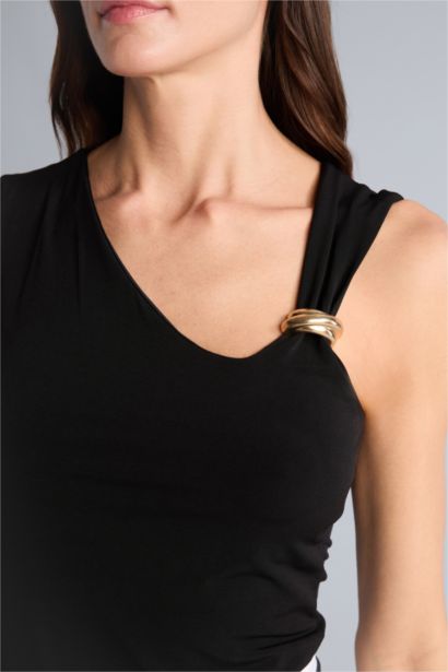 Slim Fit Boat Collar Tank Top