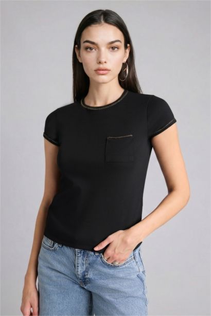 Slim Fit Ribana Short Sleeve T-Shirt