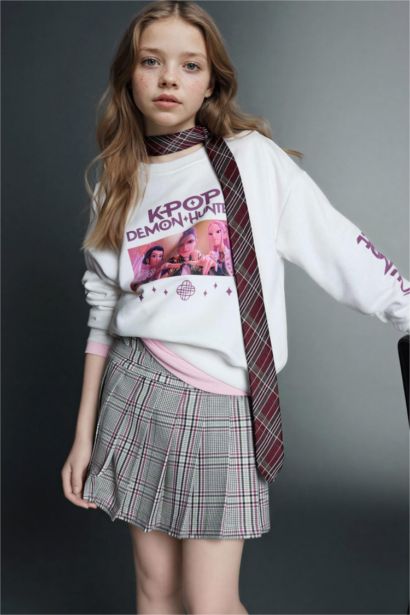 Свитшот свободного кроя для девочек