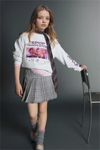 Свитшот свободного кроя для девочек