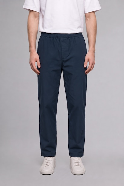 Ultra Soft Baggy Fit Pleated Detail Basic Trousers