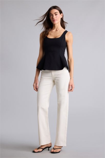 Slım Fıt U Yaka Bürümcük Atlet