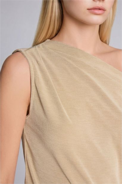 Slim Fit Kısa Kollu Krep Tişört