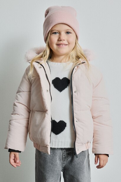 Manteau à capuche pour bébé fille