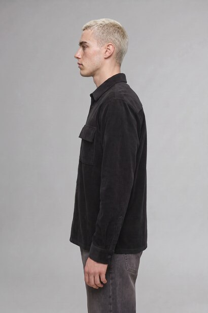 Boxy Fit Cotton Long Sleeve Shirt