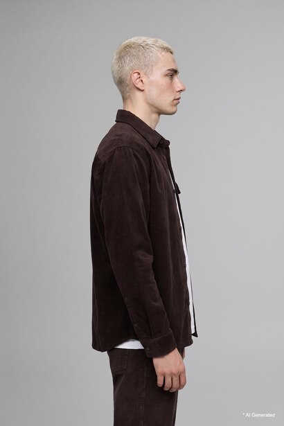 Boxy Fit Cotton Long Sleeve Shirt