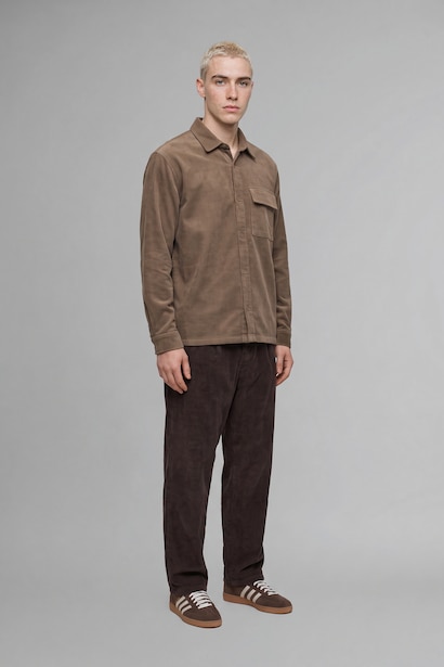 Boxy Fit Cotton Long Sleeve Shirt