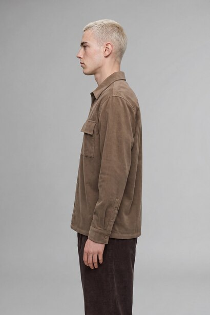 Boxy Fit Cotton Long Sleeve Shirt