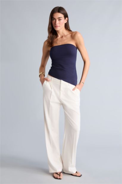 Slım Fıt Straplez Bürümcük Atlet