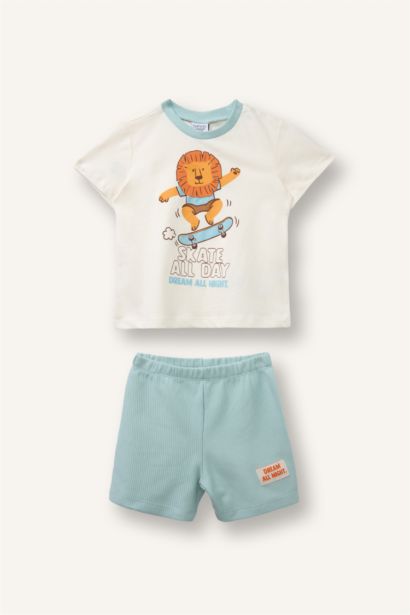 2 piece Regular Fit Knitted Pyjamas