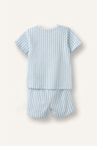 Çizgili 2'li Pijama Takımı Erkek Bebek