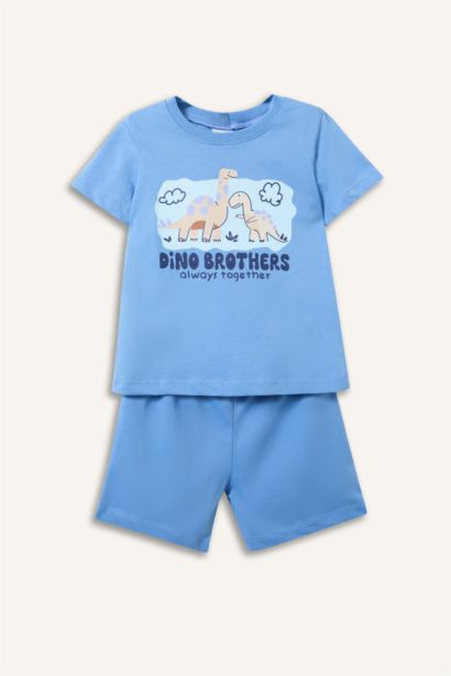 Baskılı 2'Li Pijama Takım Erkek Bebek