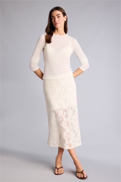 Kalem Normal Bel Midi Etek