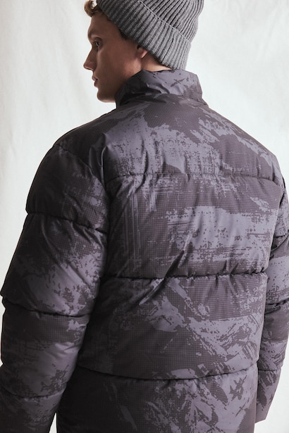 Regular Fit Mock-Neck Zippered Waterproof Jacket