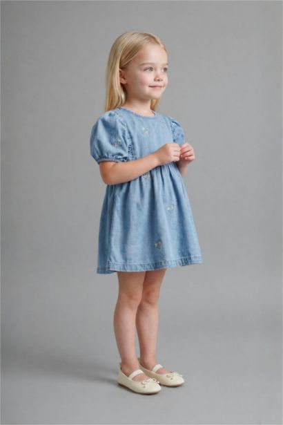Baby Girl Cotton Denim Dress