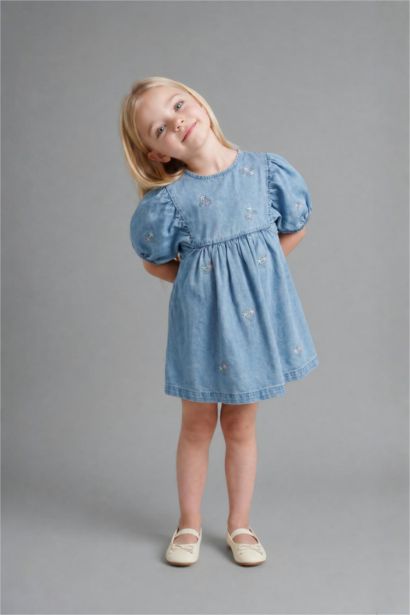 Baby Girl Cotton Denim Dress