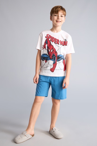 Boy Marvel Comics Regular Fit 2 Piece Pyjamas Set
