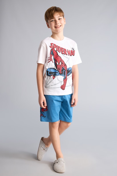 Boy Marvel Comics Regular Fit 2 Piece Pyjamas Set