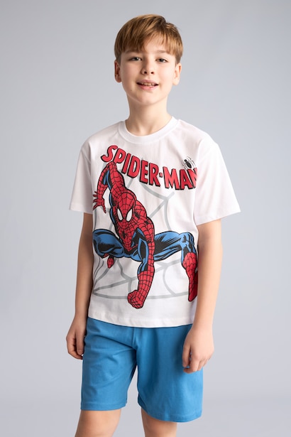 Boy Marvel Comics Regular Fit 2 Piece Pyjamas Set