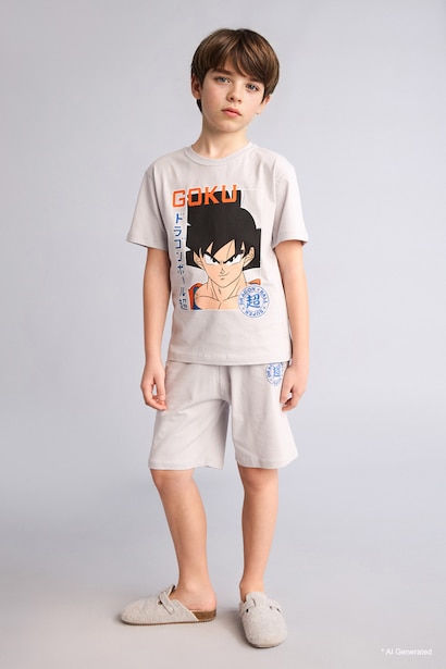 Boy 2 piece Regular Fit Dragon Ball Knitted Pyjamas