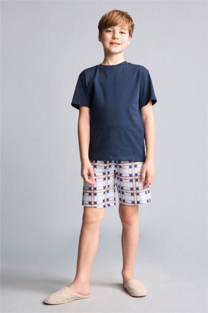 2 piece Regular Fit Printed Knitted Pyjamas