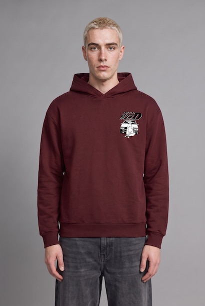 Initial D Kapüşonlu Sweatshirt