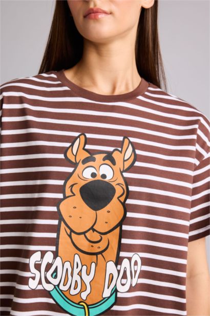 %100 Pamuk Scooby Doo Oversıze Kısa Kollu Tişört