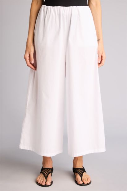 بنطرون بوبلين وايد ليج برجل عادي