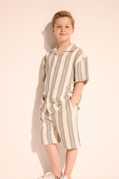 Oversize Fit Short Sleeve Polo T-Shirt