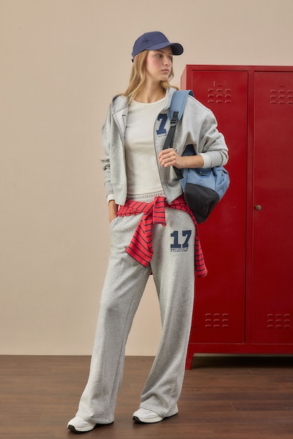Wide Leg Thick Fabric Trousers