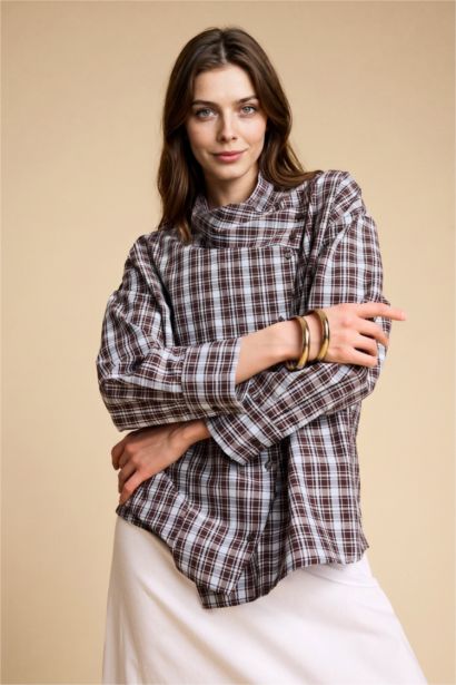 Regular Fit Uzun kollu Poplin Tunik