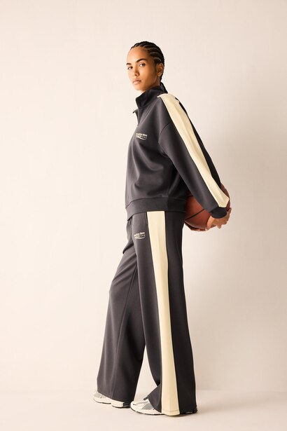 Relaxed Fit NBA Brooklyn Nets Scuba Zip-Up Sports Sweatshirt