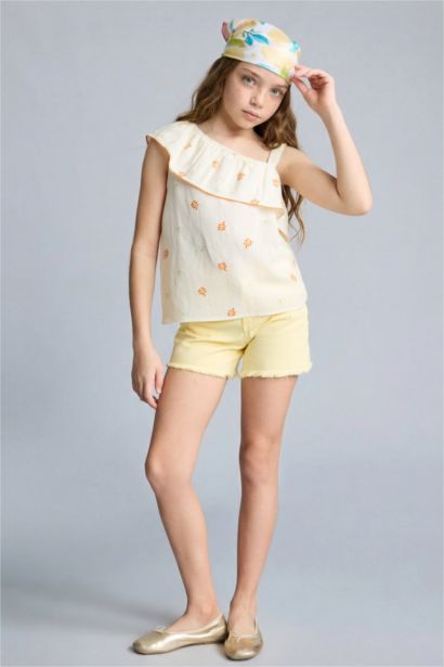 Kısa Kollu Bluz Kız Çocuk