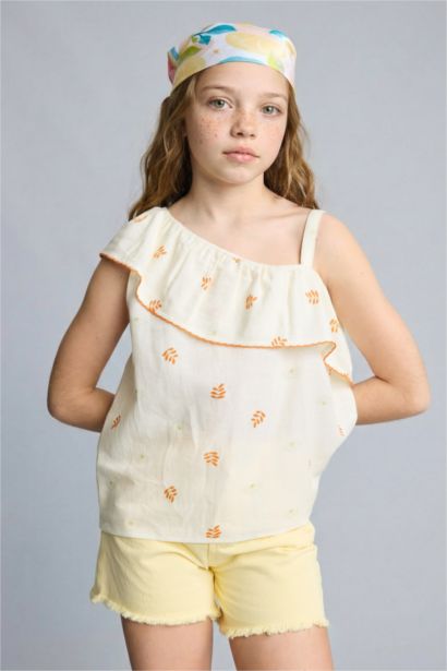 Kısa Kollu Bluz Kız Çocuk