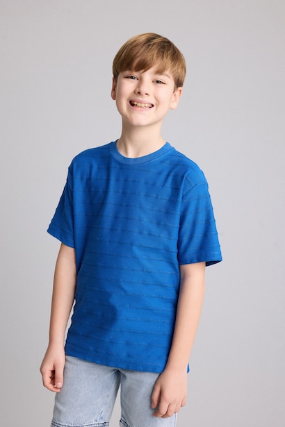 %100 Pamuk New Regular Fit Tişört Erkek Çocuk