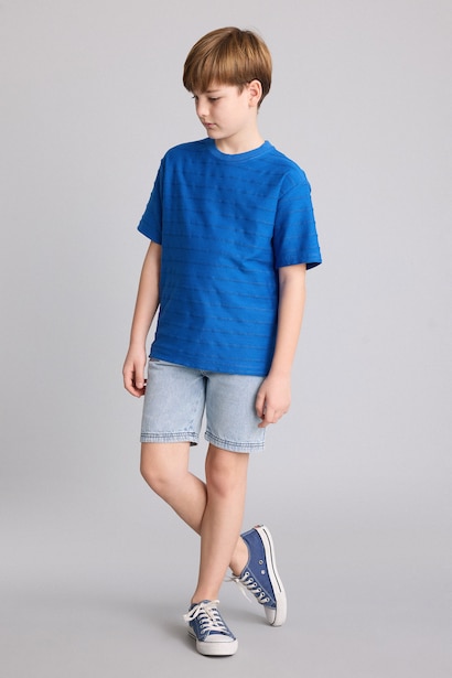 %100 Pamuk New Regular Fit Tişört Erkek Çocuk