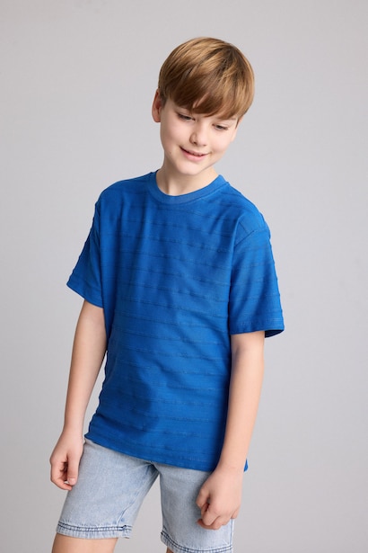 %100 Pamuk New Regular Fit Tişört Erkek Çocuk