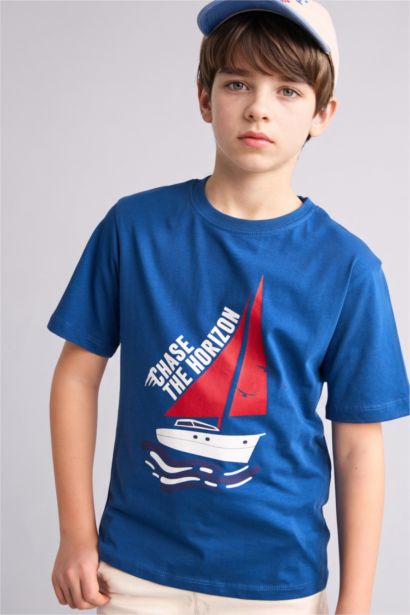 New Regular Fit Printed Short Sleeve T-Shirt