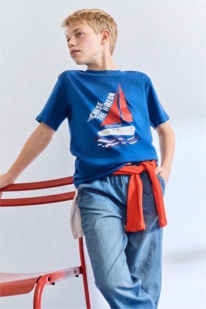 Boy New Regular Fit Printed T-Shirt