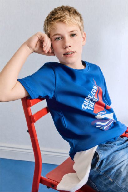 Boy New Regular Fit Printed T-Shirt