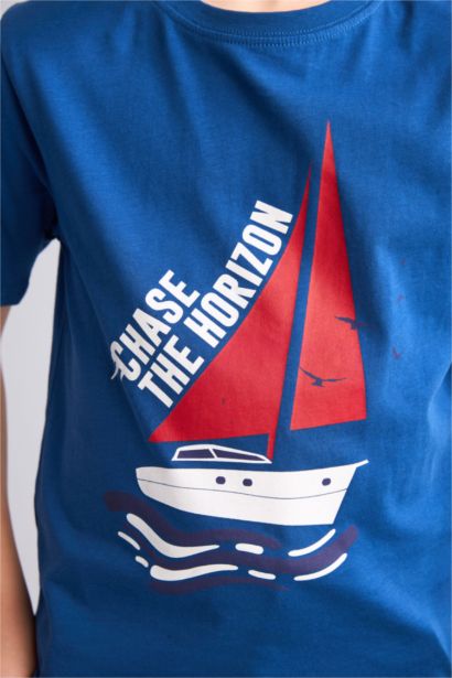 New Regular Fit Printed Short Sleeve T-Shirt