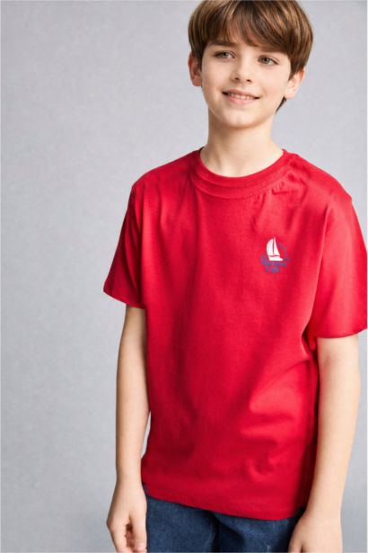 New Regular Fit Printed Short Sleeve T-Shirt