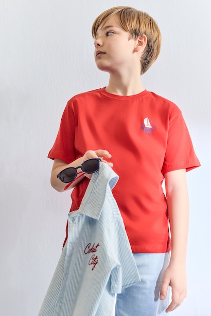 New Regular Fit Printed Short Sleeve T-Shirt