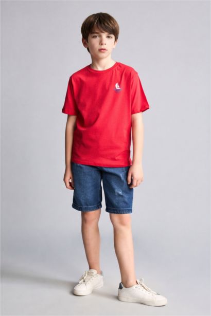 New Regular Fit Printed Short Sleeve T-Shirt