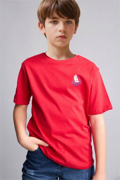 New Regular Fit Printed Short Sleeve T-Shirt