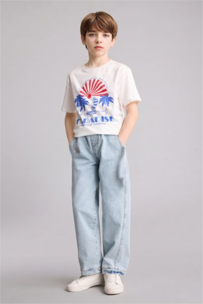 New Regular Fit Printed Short Sleeve T-Shirt