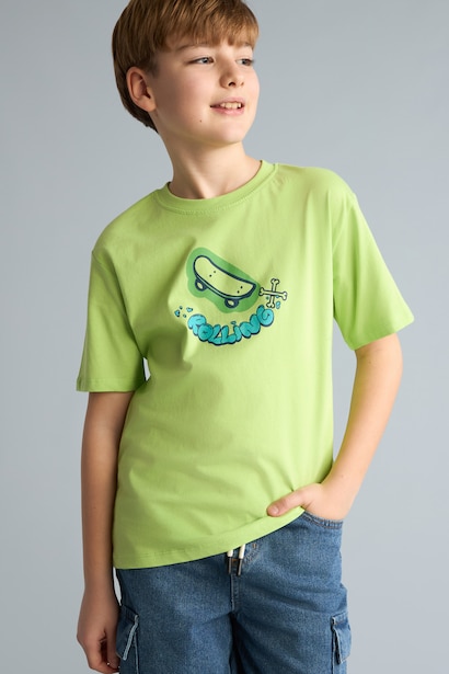 Boy New Regular Fit Printed T-Shirt
