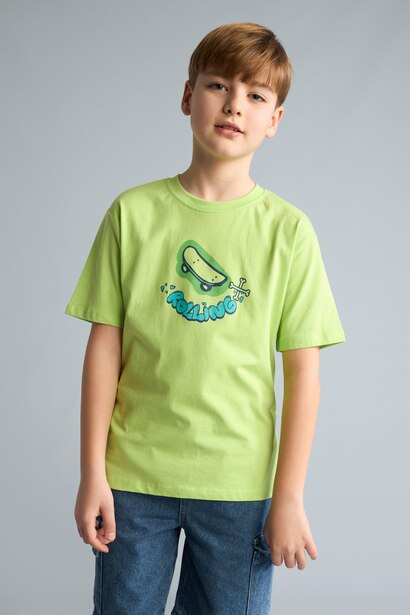 Boy New Regular Fit Printed T-Shirt