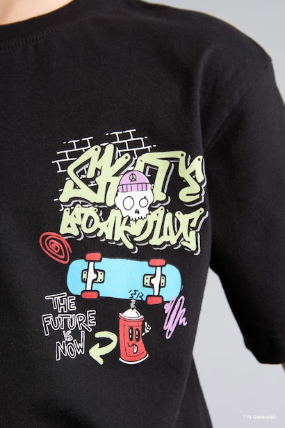 Boy New Regular Fit Printed T-Shirt