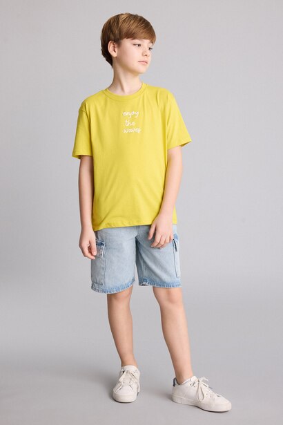 Boy Regular Fit Printed Short Sleeve T-Shirt